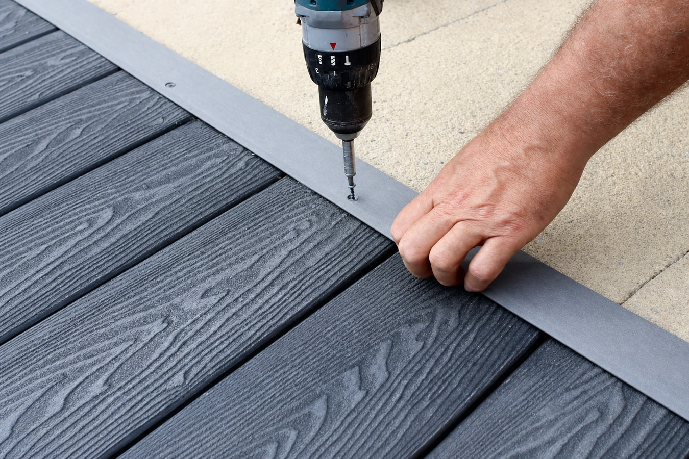 Composite deck installation